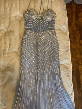 Periwinkle Diamond Prom Dress